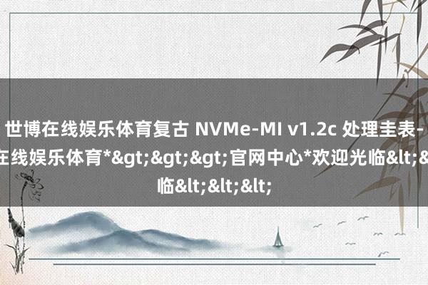 世博在线娱乐体育复古 NVMe-MI v1.2c 处理圭表-*世博在线娱乐体育*>>>官网中心*欢迎光临<<<