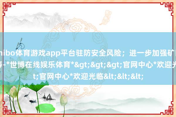 shibo体育游戏app平台驻防安全风险；进一步加强矿区生态培植责任等-*世博在线娱乐体育*>>>官网中心*欢迎光临<<<