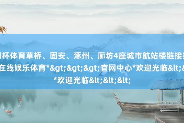 欧洲杯体育草桥、固安、涿州、廊坊4座城市航站楼链接投运-*世博在线娱乐体育*>>>官网中心*欢迎光临<<<