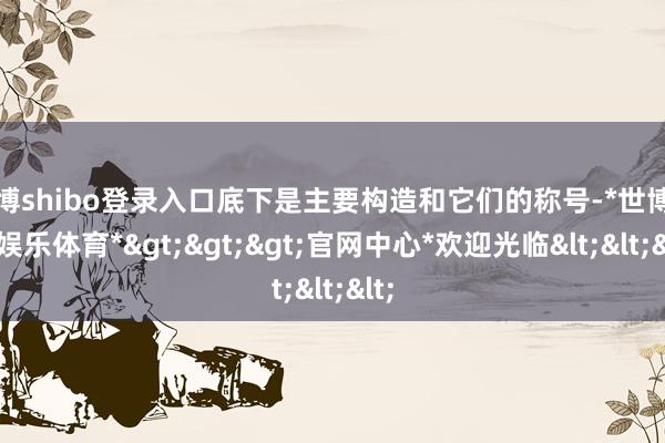 世博shibo登录入口底下是主要构造和它们的称号-*世博在线娱乐体育*>>>官网中心*欢迎光临<<<