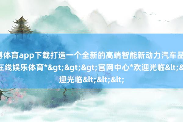 世博体育app下载打造一个全新的高端智能新动力汽车品牌-*世博在线娱乐体育*>>>官网中心*欢迎光临<<<