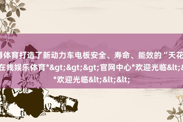 世博体育打造了新动力车电板安全、寿命、能效的“天花板”-*世博在线娱乐体育*>>>官网中心*欢迎光临<<<