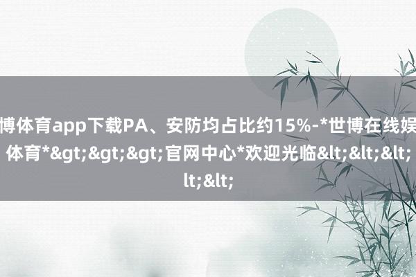 世博体育app下载PA、安防均占比约15%-*世博在线娱乐体育*>>>官网中心*欢迎光临<<<